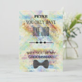 Wirst du mein Trauzeuge sein? Einladung (Stehend Vorderseite)