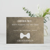 Wirst du mein Trauzeuge sein? Einladung (Stehend Vorderseite)