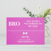 Wirst du mein Trauzeuge sein? Einladung (Stehend Vorderseite)