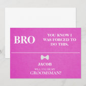 Wirst du mein Trauzeuge sein? Einladung (Vorne/Hinten)