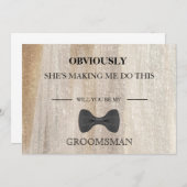 Wirst du mein Trauzeuge sein? Einladung (Vorne/Hinten)