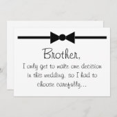 Wirst du mein Trauzeuge sein? Einladung (Vorne/Hinten)