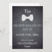 Wirst du mein Trauzeuge sein? Einladung (Vorne/Hinten)