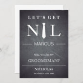 Wirst du mein Trauzeuge sein? Einladung (Vorne/Hinten)