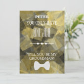 Wirst du mein Trauzeuge sein? Einladung (Stehend Vorderseite)