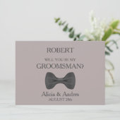 Wirst du mein Trauzeuge sein? Einladung (Stehend Vorderseite)