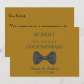 Wirst du mein Trauzeuge sein? Einladung (Vorne/Hinten)