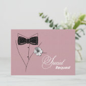 Wirst du mein Trauzeuge sein? Einladungskarten (Stehend Vorderseite)