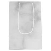 Wirst du mein Trauzeuge sein? Elegant Marble Scrip Mittlere Geschenktüte (Rückseite)