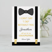 Wirst du mein Trauzeuge sein? Folieneinladung (Stehend vorne)