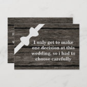 Wirst du mein Trauzeuge sein? Holz Hintergrund Inv Einladung (Vorne/Hinten)