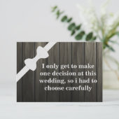 Wirst du mein Trauzeuge sein? Holzboden Einladung (Stehend Vorderseite)