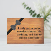 Wirst du mein Trauzeuge sein? Holzboden Einladung (Stehend Vorderseite)