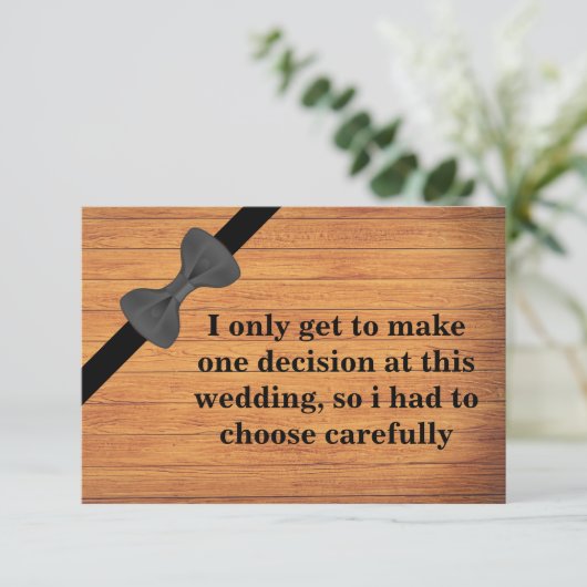 Wirst du mein Trauzeuge sein? Holzboden Einladung (Stehend Vorderseite)