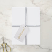 Wirst du mein Trauzeuge sein? Modern Script Gold Geschenkanhänger (Mit Garn)