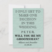 Wirst du mein Trauzeuge sein? Personalisiert Einladung (Vorderseite)