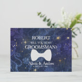 Wirst du mein Trauzeuge sein? Vorschlag Einladung (Stehend Vorderseite)