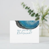 Wirst du mein überragender Postkartenstein sein? Einladungspostkarte (Stehend Vorderseite)