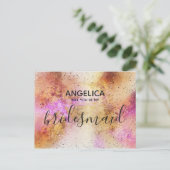 Wirst du mein überragendes Gold sein? Einladungspostkarte (Stehend Vorderseite)