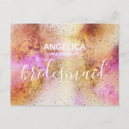 Wirst du mein überragendes Gold sein? Einladungspostkarte