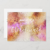 Wirst du mein überragendes Gold sein? Einladungspostkarte (Vorne/Hinten)