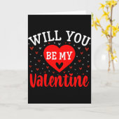 Wirst du mein Valentins sein - Liebe Herz Glücklic Karte (Gelbe Blume)