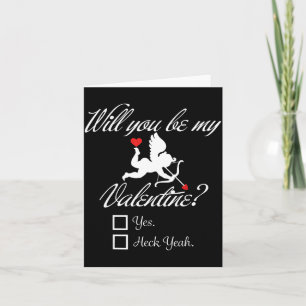 Wirst du mein Valentinstag lustiges Herz Cud V-day Karte