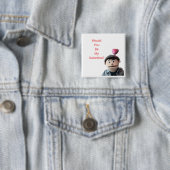 Wirst du mein Valentinstag sein? Button (Beispiel)