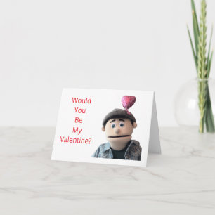 Wirst du mein Valentinstag sein? Dankeskarte
