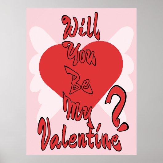Wirst du mein Valentinstag sein? Poster (Vorne)