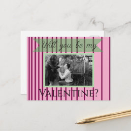 Wirst du mein Valentinstag sein? Postkarte