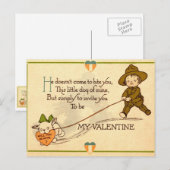 Wirst du mein Valentinstag sein? Postkarte (Vorne/Hinten)