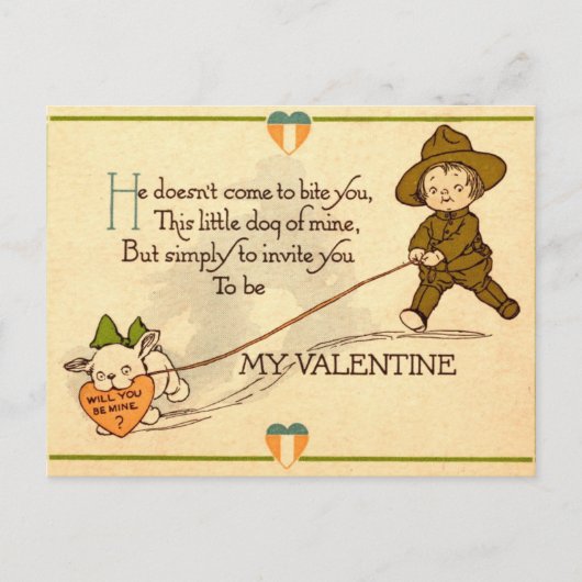 Wirst du mein Valentinstag sein? Postkarte (Vorderseite)