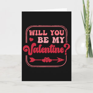 Wirst du mein Valentinstag-Valentin sein Männer Fr Karte
