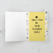 Wirst du meine Blume sein? Blumengedicht Karte (Innenseite)