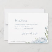 Wirst du meine Blume sein, meine Freundin, die dus Einladung (Rückseite)