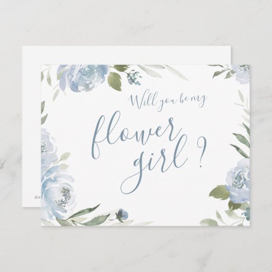 Wirst du meine Blume sein, meine Freundin, die dus Einladung (Vorne/Hinten)