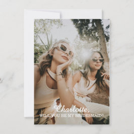 Wirst du meine Brautjungfer sein Brautjungfer Antr Karte