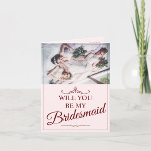 Wirst du meine Brautjungfer sein? Drei lügende Bra Dankeskarte
