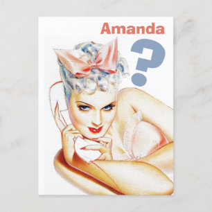 Wirst du meine Brautjungfer sein? Einladungspostkarte