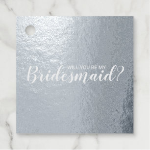 Wirst du meine Brautjungfer sein? Elegante Silberf Geschenkanhänger