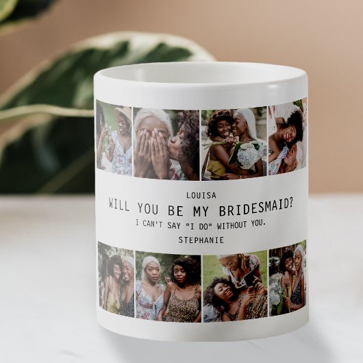 Wirst du meine Brautjungfer sein? | Foto-Raster-An Kaffeetasse