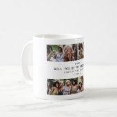 Wirst du meine Brautjungfer sein? | Foto-Raster-An Kaffeetasse (Vorderseite Links)
