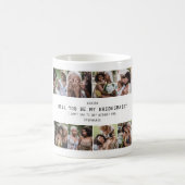 Wirst du meine Brautjungfer sein? | Foto-Raster-An Kaffeetasse (Mittel)