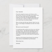 Wirst du meine Brautjungfer sein - Fotokarte Minim Karte (Rückseite)