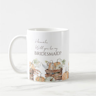 Wirst du meine Brautjungfer sein - personalisierte Kaffeetasse