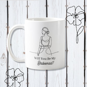 Wirst du meine Brautjungfer sein Vorschlag Kaffeetasse
