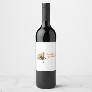 Wirst du meine Brautjungfer sein? Wein Etikett