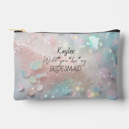 Wirst du meine Brautmädchen sein? Zubehörtasche (Vorderseite)