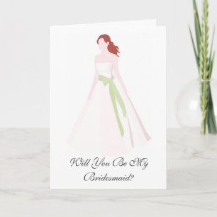 Wirst du meine Bridesmädchenkarte sein? Feiertagskarte